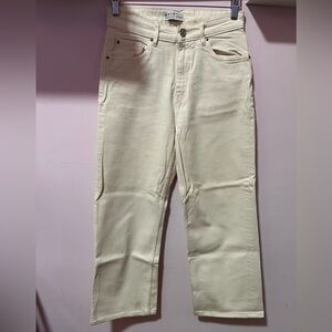 Wide Leg Primark Cream Denim Jeans